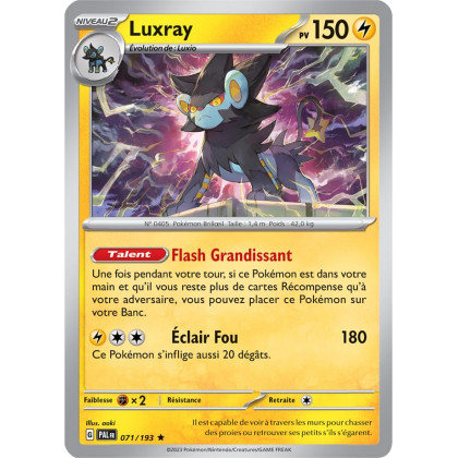 Luxray - 071/193 - Carte Pokémon Évolutions à Paldea EV02