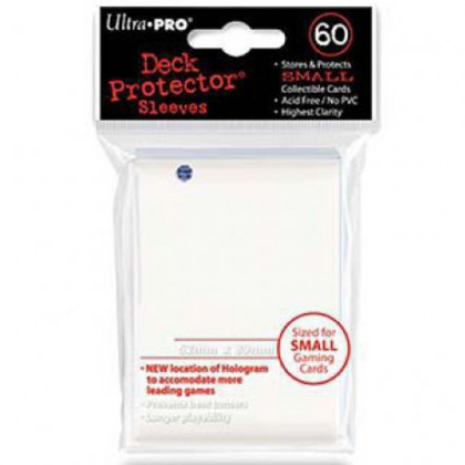 Ultra Pro - Protèges Cartes Format JAP - 60 Sleeves Mini Blanc