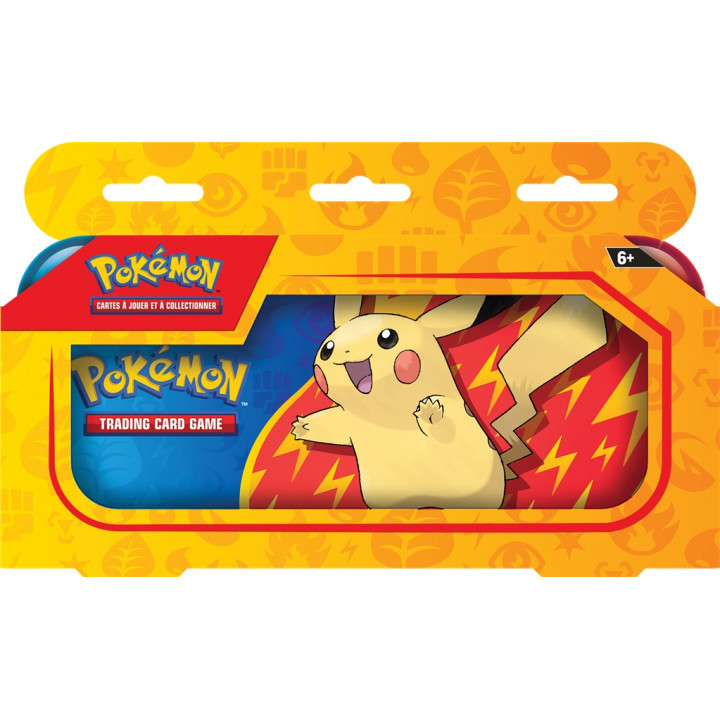 Pokémon - Coffret 2 Boosters + Plumier / Trousse Pikachu