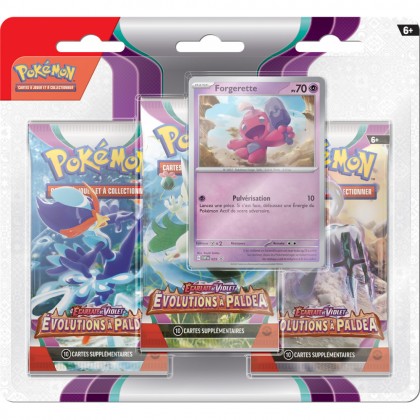 Pokémon - TriPack EV02 : Écarlate et Violet - Évolutions à Paldea - Forgerette
