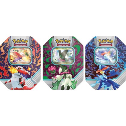 Pokémon - Lot des 3 Pokébox Partenaires de Paldea (Miascarade, Palmaval et Flamigator)