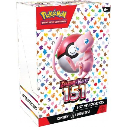 Pokémon JCC - Coffret Bundle Lot de 6 Boosters : Écarlate et Violet 151 - EV03.5