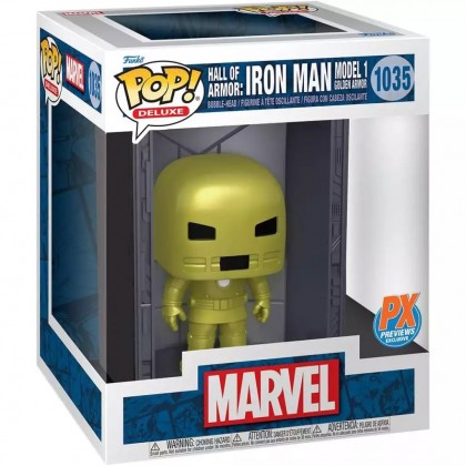 Marvel POP! Deluxe Hall of Armor Iron Man Model 1 PX Exclusive Vinyle Figurine 10cm N°1035