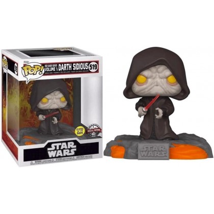 Star Wars POP! Deluxe Red Saber Series Volume 1 Darth Sidious Special Edition Vinyle Figurine 10cm N°519