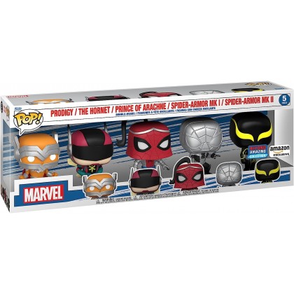 Marvel Pack de 5 POP! Year of the Spider Special Edition Vinyle Figurine 10cm