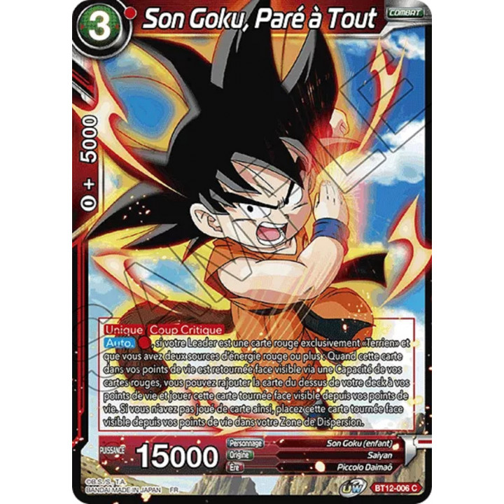 Son Goku, Paré à Tout : BT12-006 C