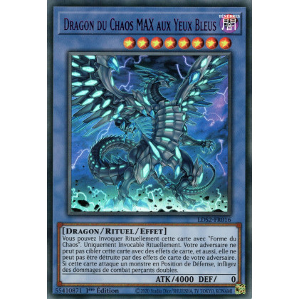Dragon du Chaos MAX aux Yeux Bleus : LDS2-FR016 UR (Violet)