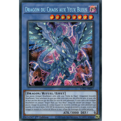 Dragon du Chaos aux Yeux Bleus : LDS2-FR017 SE
