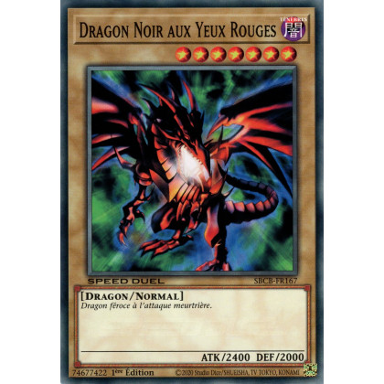 Dragon Noir aux Yeux Rouges : SBCB-FR167 C (V.1)