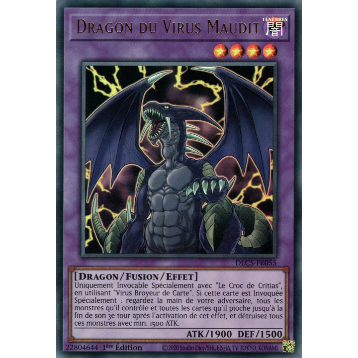 DLCS-FR055 Dragon du Virus Maudit (Doré)