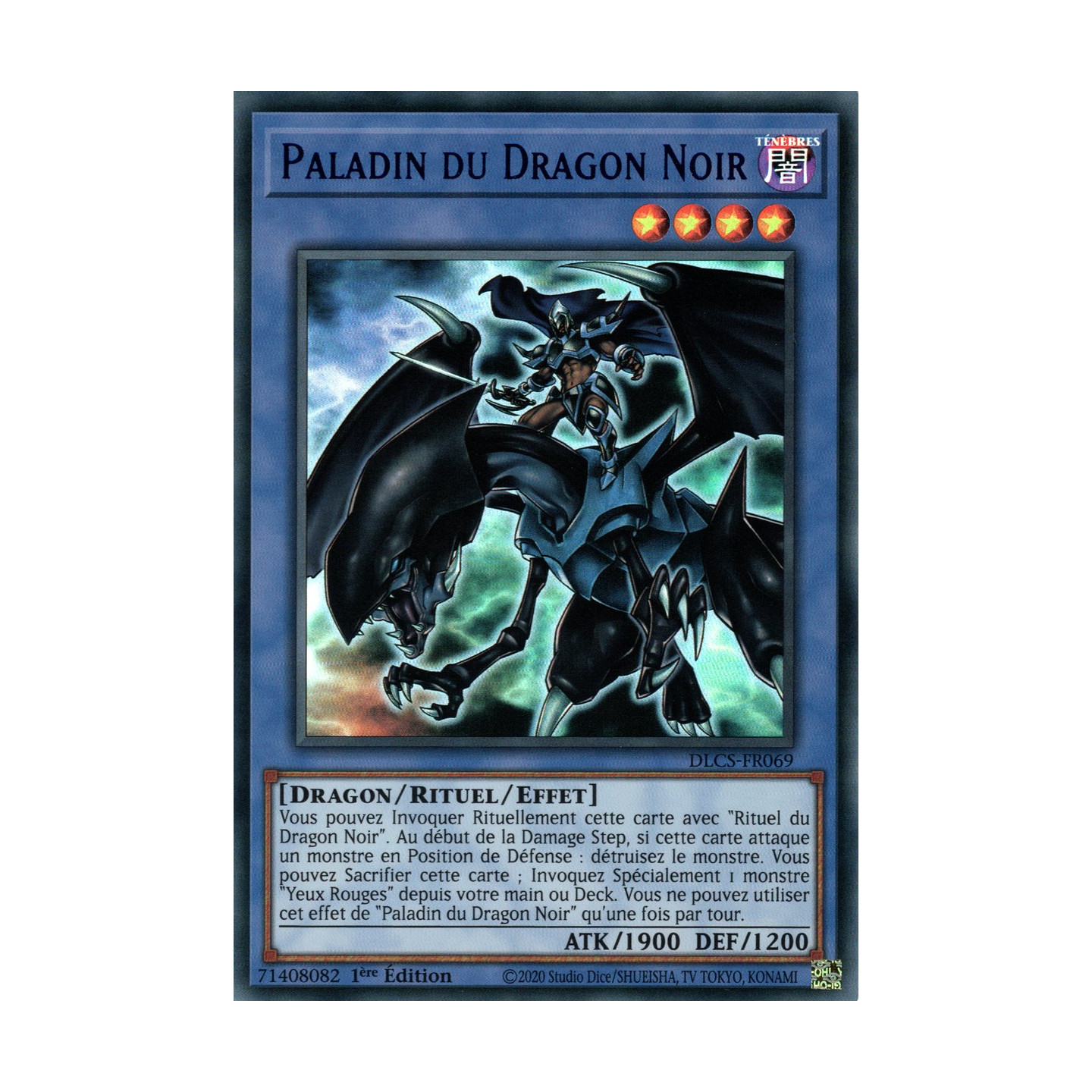 Paladin du Dragon Noir DLCS-FR069 UR Yu-Gi-Oh 