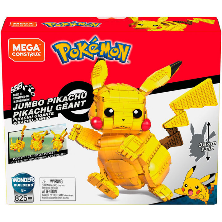 Mega Construx Pikachu Jumbo Géant - Pokémon / Mattel - Acheter vos  Figurines Pokémon - DracauGames