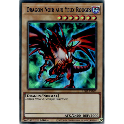 Dragon Noir aux Yeux Rouges : LDS1-FR001 UR (Bleu)