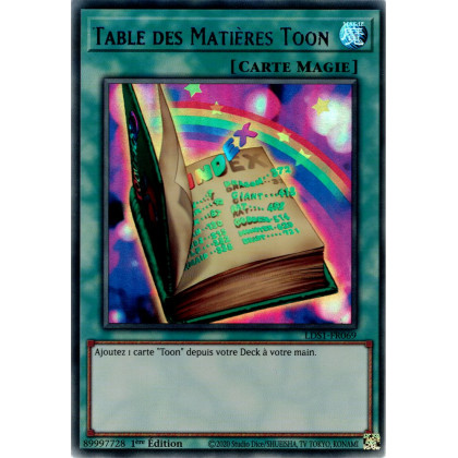 Table des Matières Toon : LDS1-FR069 UR (Bleu)