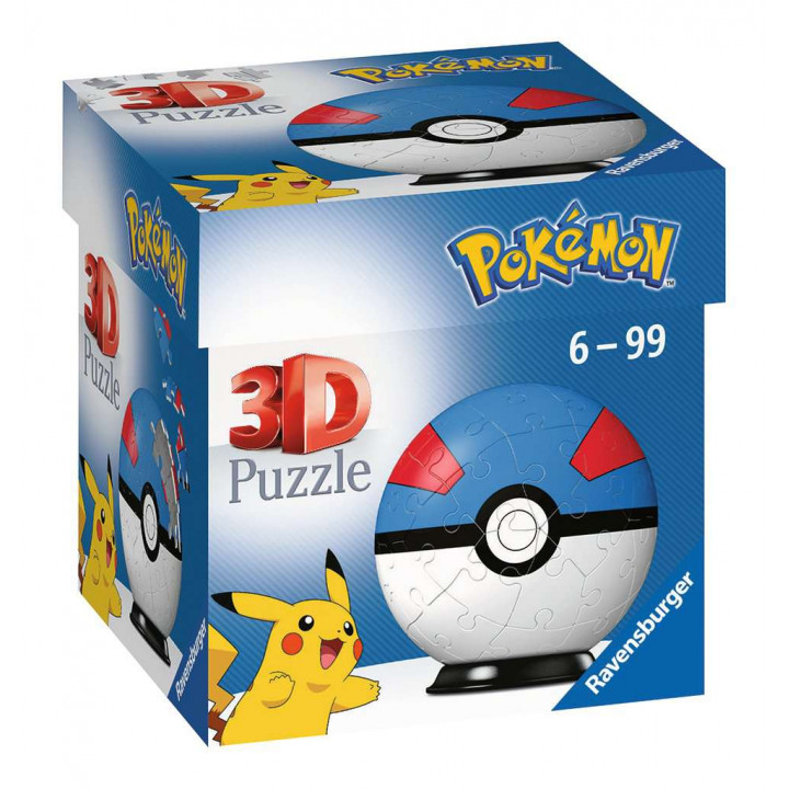 Pokémon - Ravensburger Puzzle 3D Ball 54 p - Super Ball - 11265