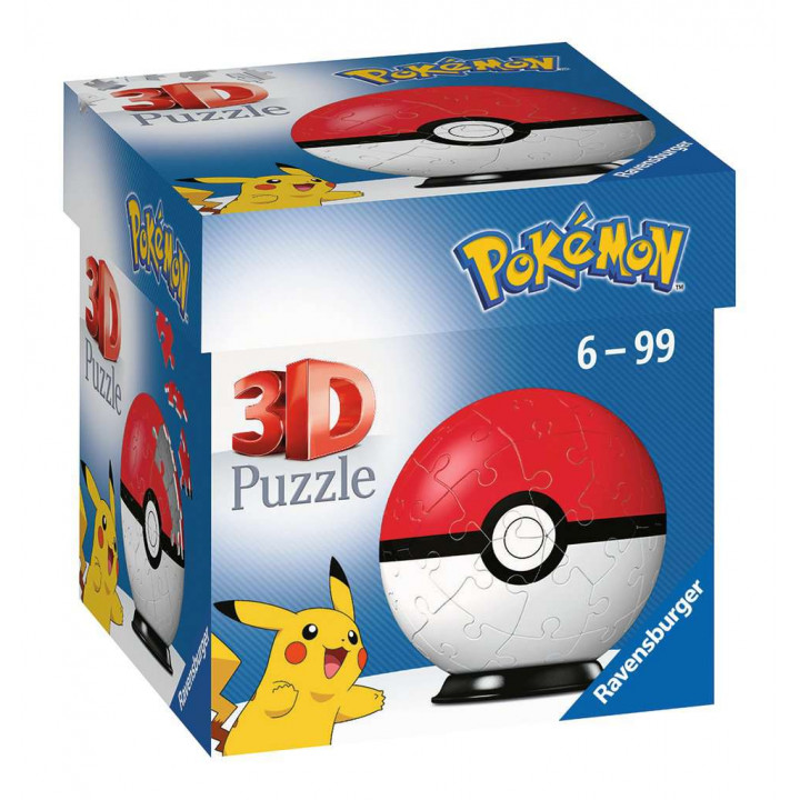 Pokémon - Ravensburger - Puzzle 3D Ball 54 p - Pokéball - 11256