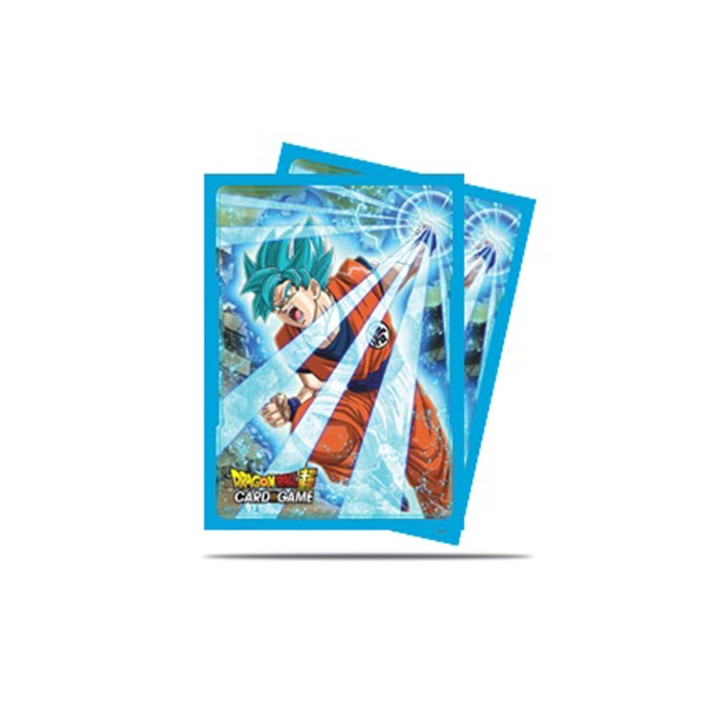Dragon Ball Super Card Game - Sleeves Protèges-Cartes Goku Blue x65