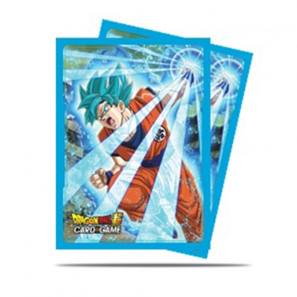 Dragon Ball Super Card Game - Sleeves Protèges-Cartes Goku Blue x65