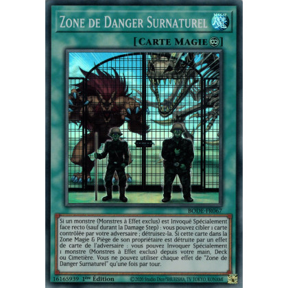 Zone de Danger Surnaturel - BODE-FR067 SR
