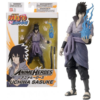 Figurine Naruto Shippuden - Uchiha Sasuke - Anime Heroes Bandai
