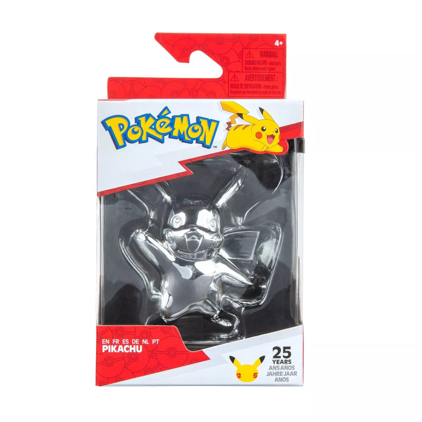Pokémon - Figurine Pikachu 25ans Silver - Acheter vos figurines Pokémon -  DracauGames