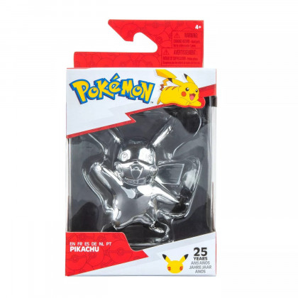 Pokémon - Figurine Pikachu 25ans Silver