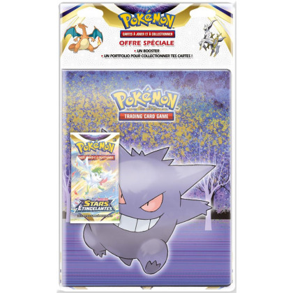 Pokémon - Pack Portfolio Ectoplasma & Booster Stars Étincelantes EB09