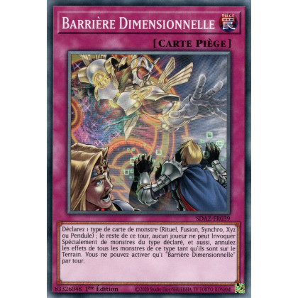 Barrière Dimensionnelle - SDAZ-FR039
