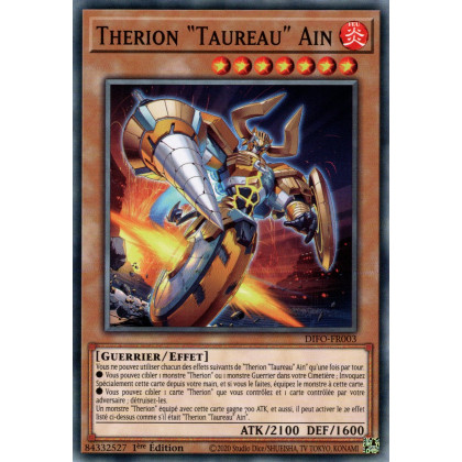 Therion "Taureau" Ain - DIFO-FR003 - Cartes Yu-Gi-Oh!