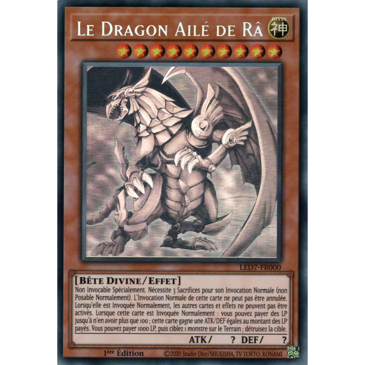 LED7-FR000 Le Dragon Ailé de Râ (Ghost Rare)