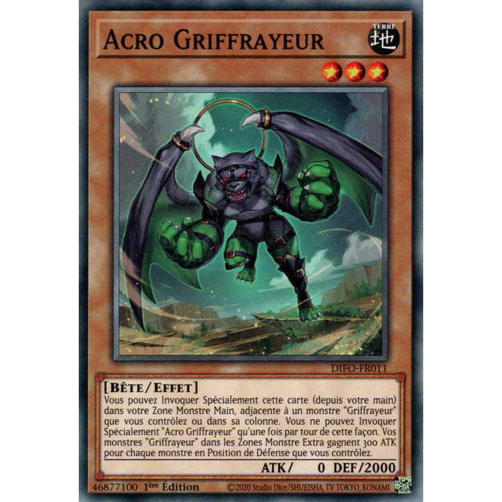 Acro Griffrayeur - DIFO-FR011 - Cartes Yu-Gi-Oh!