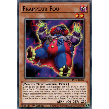Frappeur Fou - DIFO-FR013 - Cartes Yu-Gi-Oh!