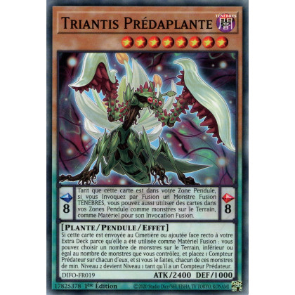 Triantis Prédaplante - DIFO-FR019 - Cartes Yu-Gi-Oh!