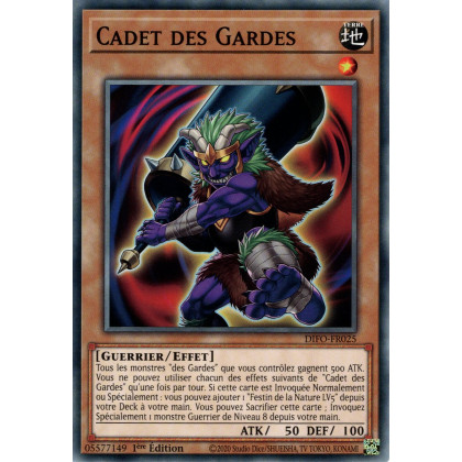 Cadet des Gardes - DIFO-FR025 - Cartes Yu-Gi-Oh!