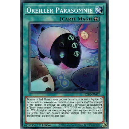 Oreiller Parasomnie - DIFO-FR067 - Cartes Yu-Gi-Oh!