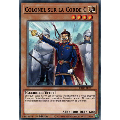 Colonel sur la Corde C - DIFO-FR081 - Cartes Yu-Gi-Oh!