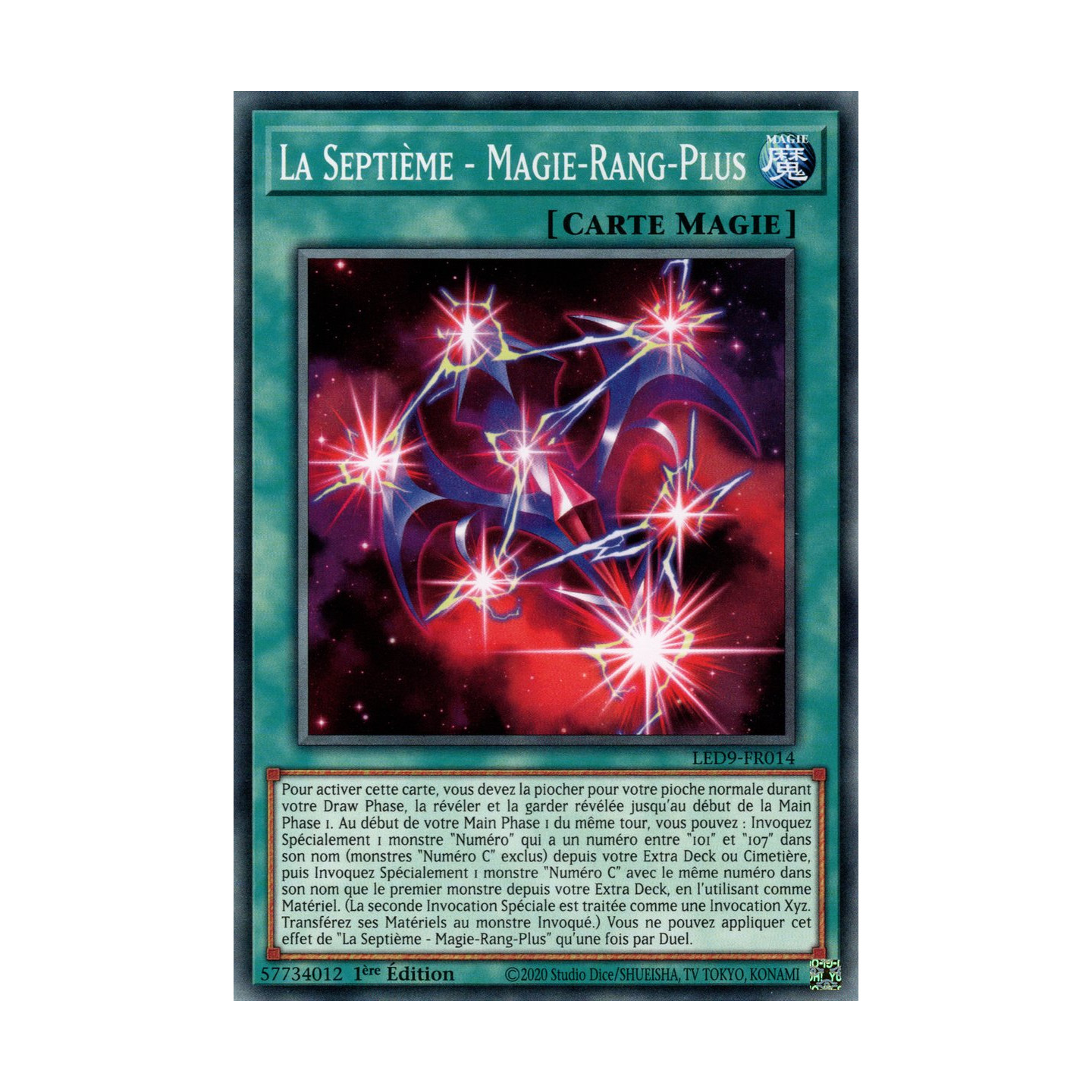 La Septième - Magie-Rang-Plus - LED9-FR014 - Carte Yu-Gi-Oh! à l