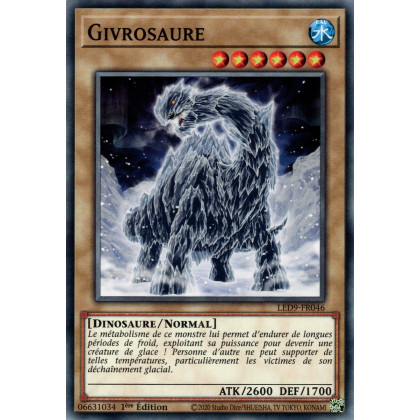Givrosaure - LED9-FR046 - Cartes Yu-Gi-Oh!