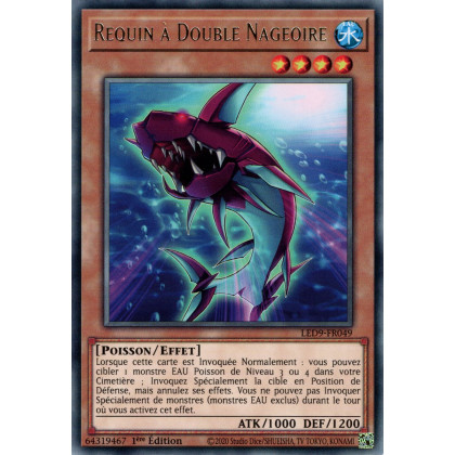 Requin à Double Nageoire - LED9-FR049 - Cartes Yu-Gi-Oh!