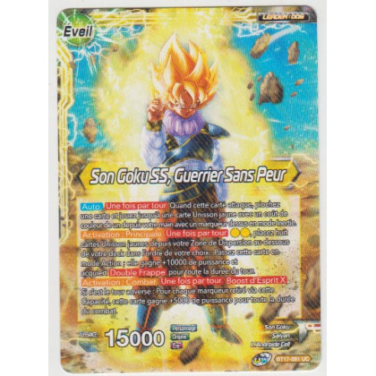 B17-081 Son Goku // Son Goku SS, Guerrier Sans Peur - Cartes Dragon Ball Super