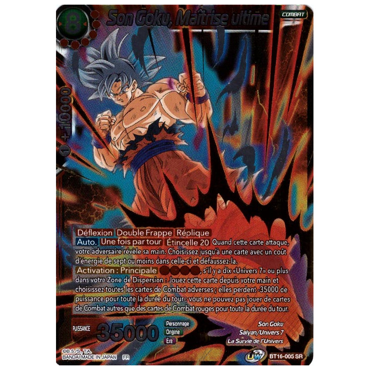 Son Goku, Maîtrise ultime : BT16-005 (V.1 - SR)