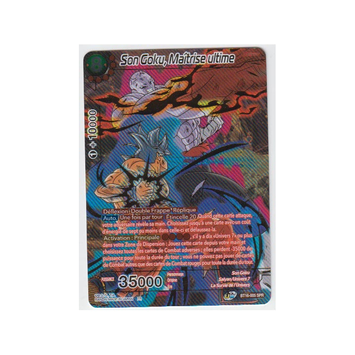 Son Goku, Maîtrise ultime : BT16-005 (V.2 - SPR)