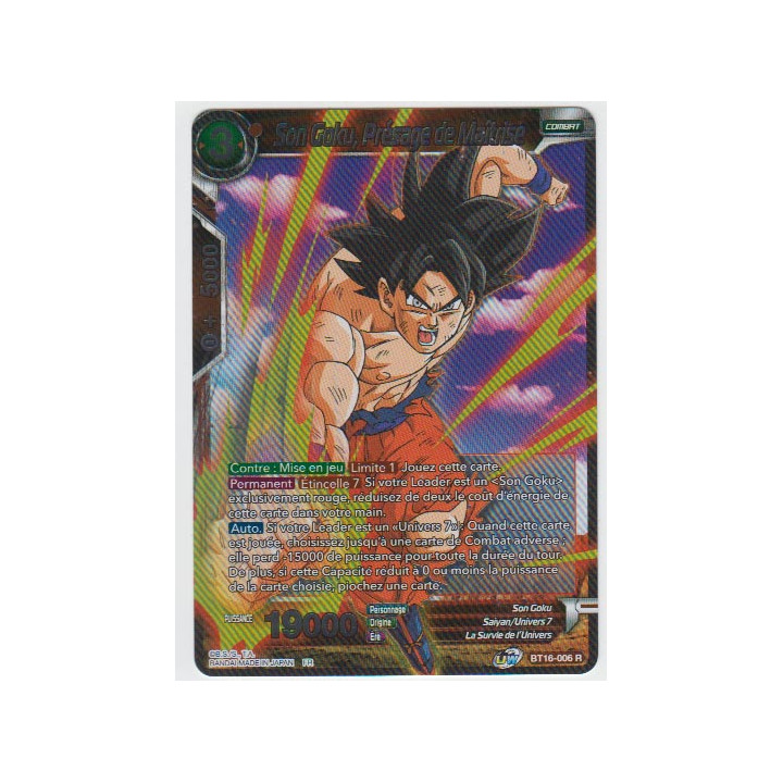 Son Goku, Présage de Maîtrise : BT16-006 (R)