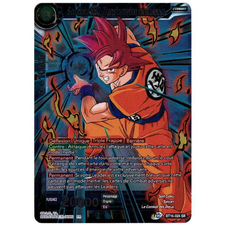 Son Goku SSG, Tranformation miraculeuse : BT16-024 (V.1 - SR)