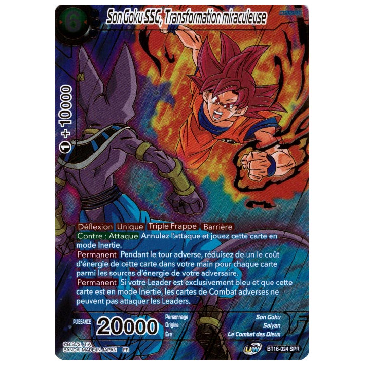 Son Goku SSG, Tranformation miraculeuse : BT16-024 (V.2 - SPR)