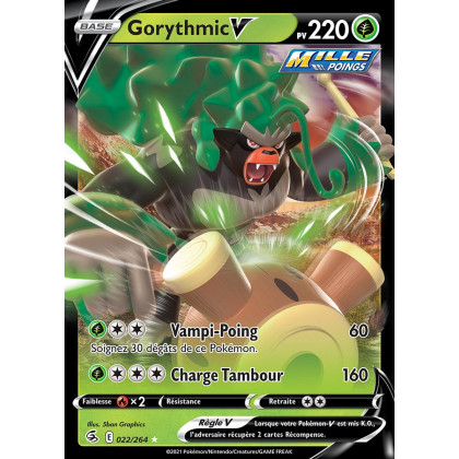 Gorythmic V - EB08 022/264 - Poing de Fusion SWSH08 - Cartes Pokémon
