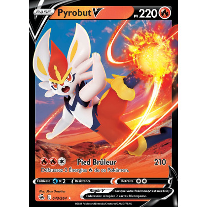 Pyrobut V - EB08 043/264 - Poing de Fusion SWSH08 - Cartes Pokémon