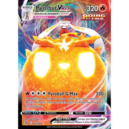 Pyrobut VMAX - EB08 045/264 - Poing de Fusion SWSH08 - Cartes Pokémon
