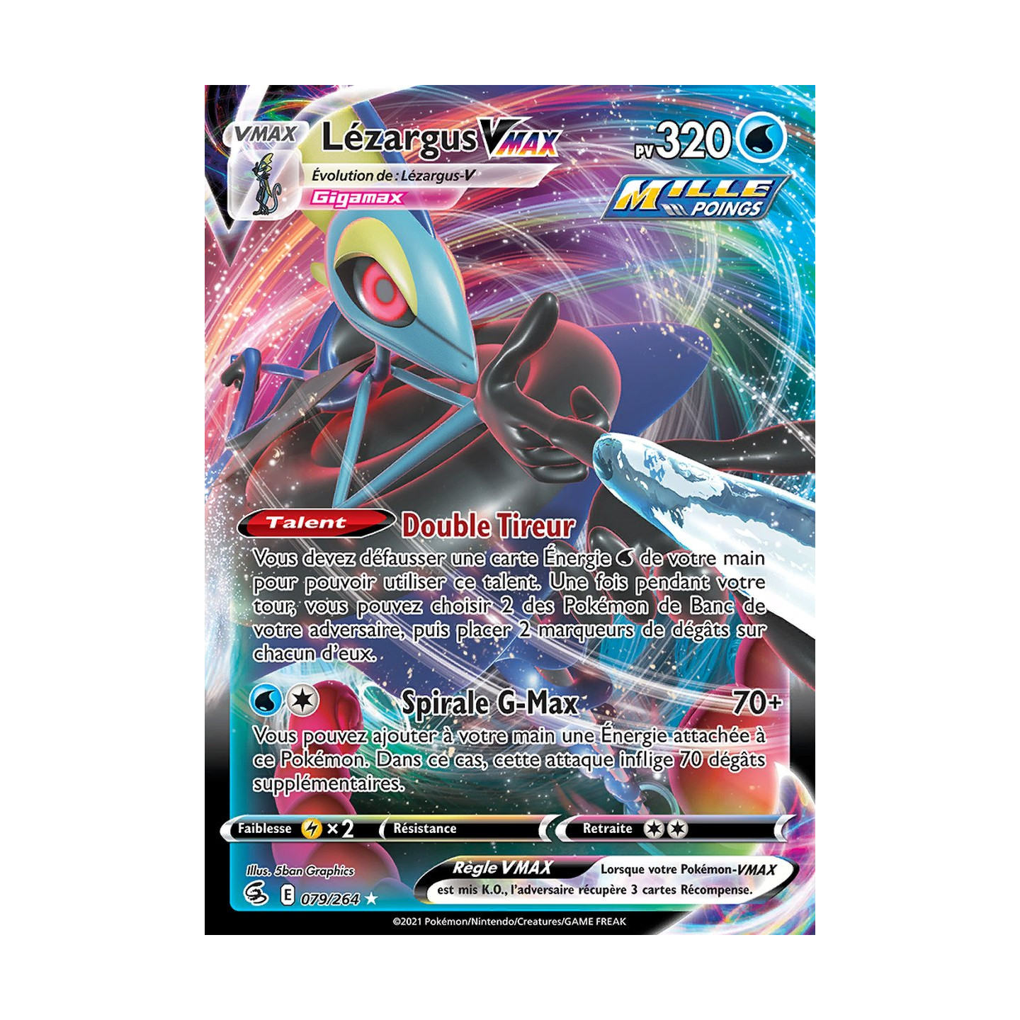 Lézargus VMAX - EB08 079/264 - Poing de Fusion SWSH08 - Carte Pokémon à  l'unité - DracauGames