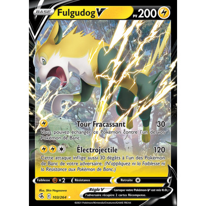 Fulgudog V - EB08 103/264 - Poing de Fusion SWSH08 - Cartes Pokémon
